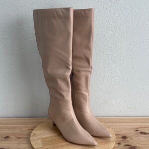 Journee Collection Womens Tullip Kitten Heel Dress Boots new 8.5 wide wide calf